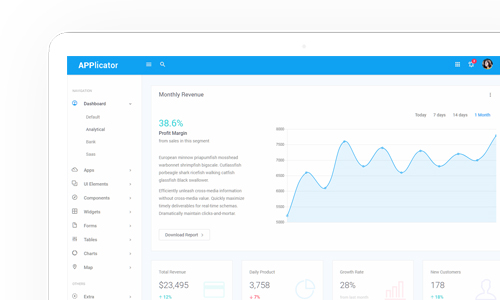 Applicator - Admin Dashboard Template Default