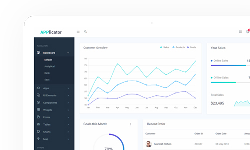 Applicator - Admin Dashboard Template Default