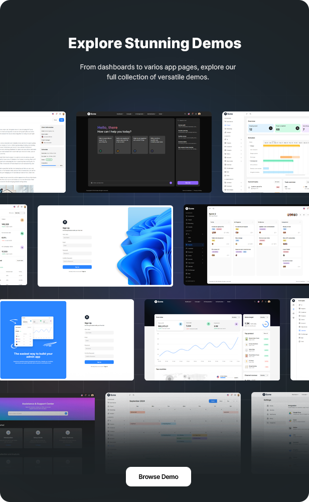 Ecme - The Ultimate React & Tailwind Admin Template - 2